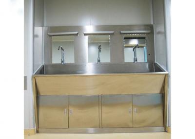 China 3 Mirrors Hand Washing Bathroom Basin Cabinets With Three Positions for sale