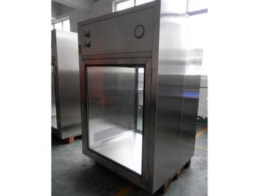 China SS Vertical Laminar Flow Air Shower Pass Box , Class 100 Clean Room Equipment for sale