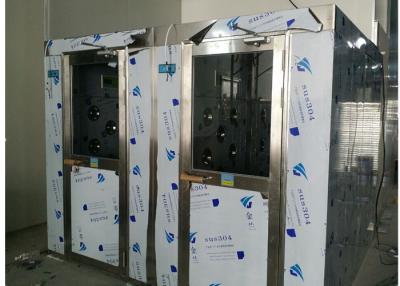 China HEPA Filtered Stainless Steel Cleanroom Air Shower Channel , PLC Control System for sale