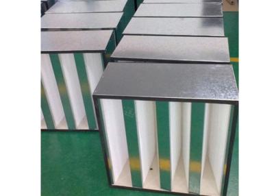 China El banco HEPA de H14 V filtra alto flujo de aire galvanizó/marco de acero inoxidable en venta