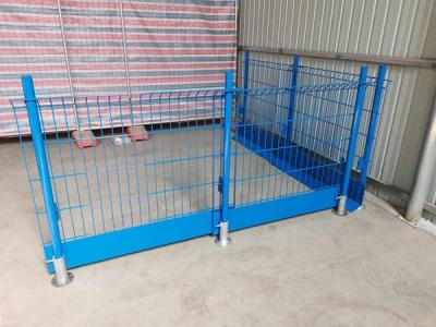 China Blue Q195 Steel Edge Safety Fence Powder Coated for sale