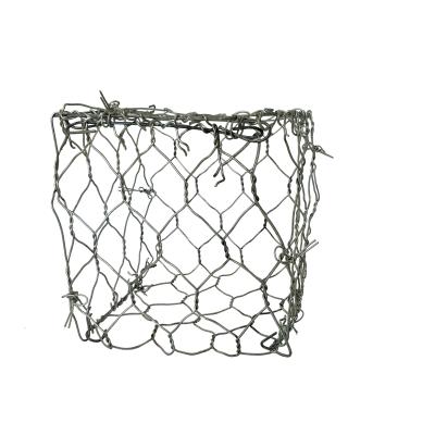 China Woven Stone Filled Galvanized Gabion Boxes Basket 8x10cm Hexagonal Hole for sale