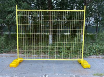 China 4mm Wire 7ft Height Pvc Coated Australia Temporary Fence With Plastic Feet for sale