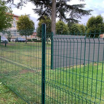 Chine Pvc Coated 3d Bending Curved Garden Welded Wire Mesh Panel Fence Galvanized Steel à vendre