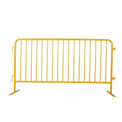 China Hot Dipped Galvanized Queue Steel Crowd Control Barrier With Flat Bases for sale