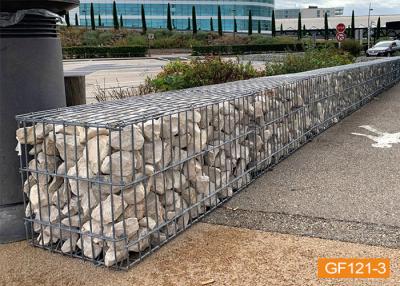 China 4mm Galvanized Welded Gabion Box Stone Cages Gabion Fence System for sale