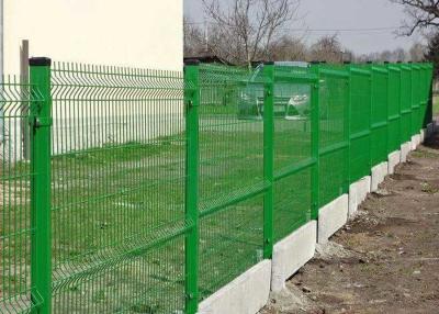 China Rectangle Post Iron Frame 1200mm V Mesh Security Fencing for sale