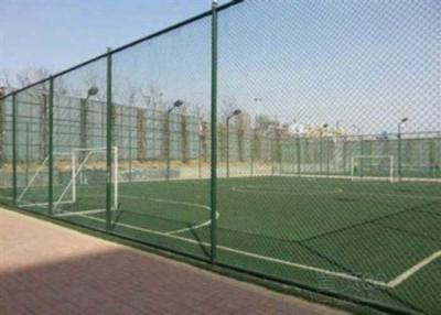 China Plastic Coating Flat Surface Metal Chain Link Fence for sale