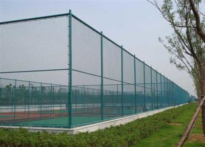 China ISO14001 PVC Coated Wire Mesh Diamond Chain Link Fence for sale