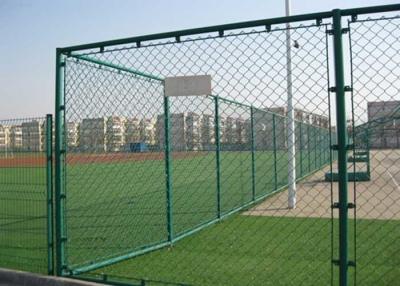 China Flat Surface 8 Foot Woven Diamond Chain Link Fence for sale