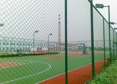 China 75*75mm cyclone wire Diamond Chain Link Fence For Playground for sale