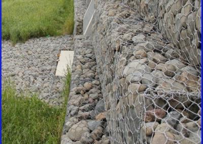 China 2m X 1m X 1m With 80X 100mm Opening Size Hexagonal Woven Wire Mesh Gabion Box for sale