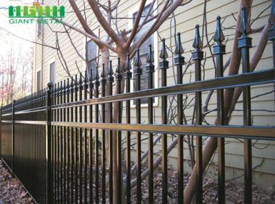 China Square Post Height 3030mm Spear Top Tubular Steel Fence for sale