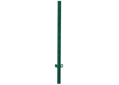 China Anti Theft 6ft Painted Steel Studded T Post for sale