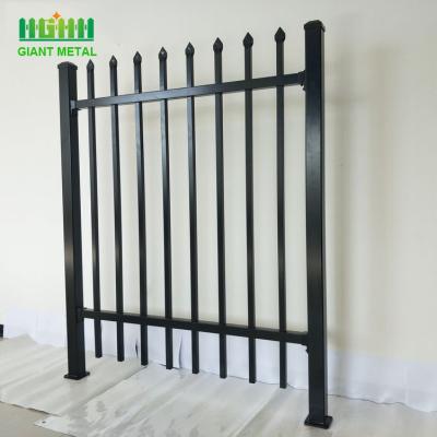 China Security Hot Dip Galvanized Tubular Steel Fence 2.0m Height for sale