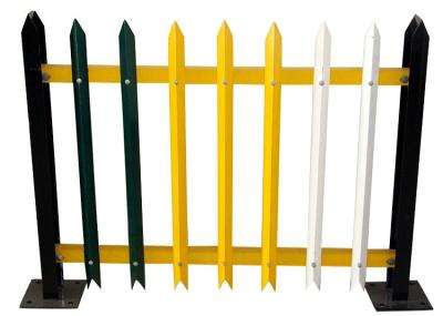 China Colorful Powder Coated Steel Palisade Security Fence for sale