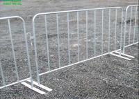 China Detached Flat Feet 2.4*1.5m Crowd Barrier Fencing for sale