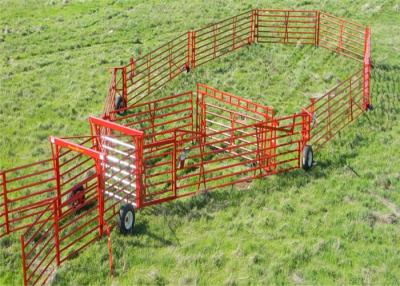 China 4 Rails Powder Coating 2.1mx1.6m Horse Fence Panels for sale