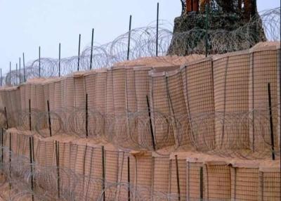 China Defensive Steel HESCO Rock Basket Retaining Wall for sale