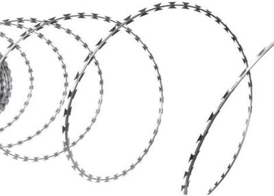 China 8 m/ roll corrosion resistant Concertina Razor Barbed Wire for sale