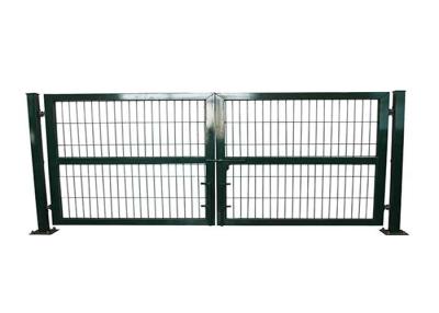 China Easy Installation PVC Coated 2*4m Metal Garden Fence Gate for sale