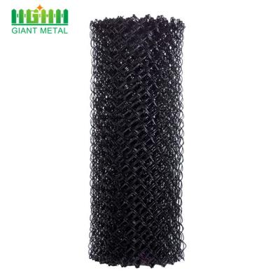 China Woven Black 50*50mm Diamond Chain Link Fence for sale