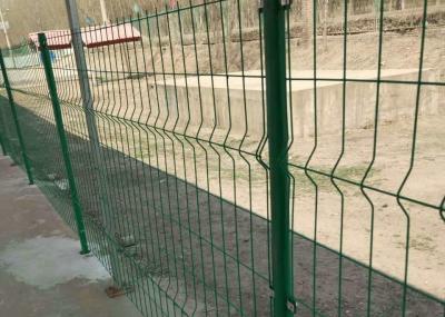China Decorative Yard Pvc Coated Round Post 3mm 3d Mesh Fence for sale