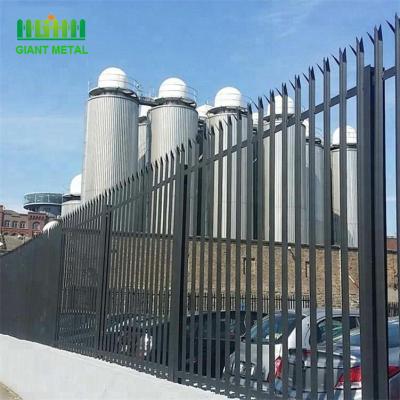 China Spiked Top Steel 1200mm High Palisade Security Fencing for sale