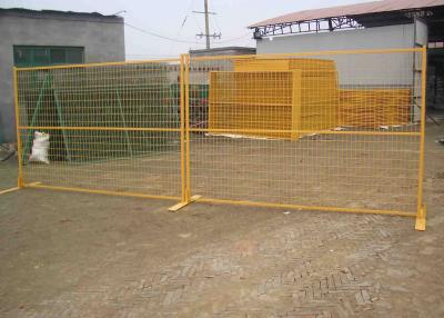 China Canada 6ft Height Temp Construction Fence Hot Dip Galvanized Then Powder Coated for sale