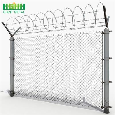 China Durable 9 Gauge 3mm Diamond Chain Link Fence Pvc Coated for sale