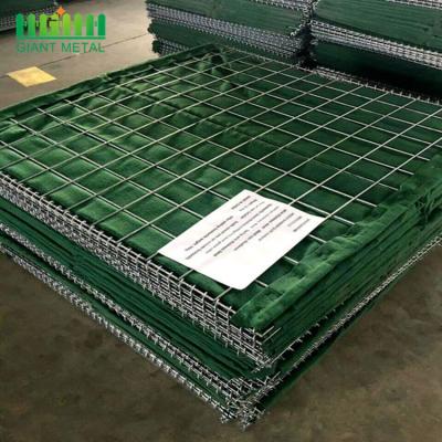 China 4mm Galvanized Welded Mesh Gabions Defensive Barrier for sale