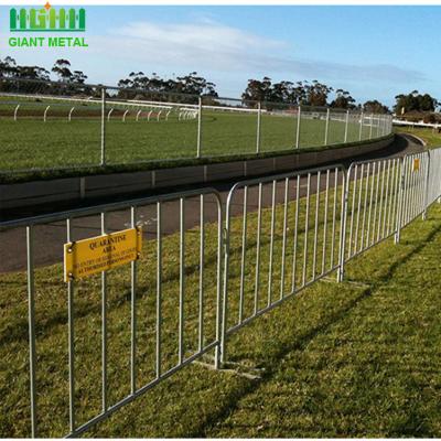 China Heavy Duty Concert Event Galvanized Steel Barricade Removablve Feet for sale