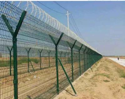 China Galvanized V Mesh Security Fencing Welded Wire Mesh Panel Airport for sale