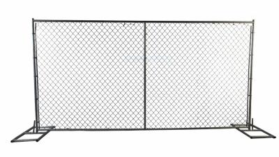 China Material Support 7 Ft Height Construction Fence Panels Chain Link Mesh American for sale