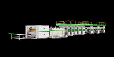 Chine Ligne de production continue de la machine à honeycomb de papier 65 kW HZX-2000PC800 à vendre