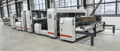 China Full Automatic Double Splicing Corrugated Box Gluing Machine 45KW JH-2400F-P for sale