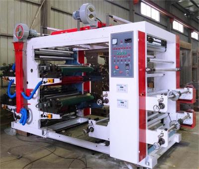 China Automatische 21 kW 4 kleur Flexodrukmachine Flexografische drukapparatuur Te koop