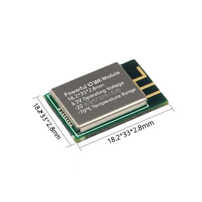 China Powerful IoT WiFi Module 18.2*33*2.8mm 3.3V Operating Voltage -20 to 70°C Temperature Range for sale