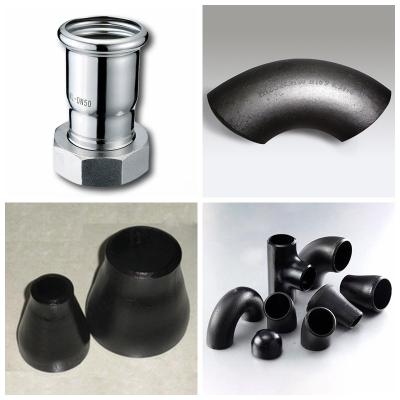 China Seamless Steel Pipes Fittings Stainless / Alloy / Carbon Steel Butt Weld en venta