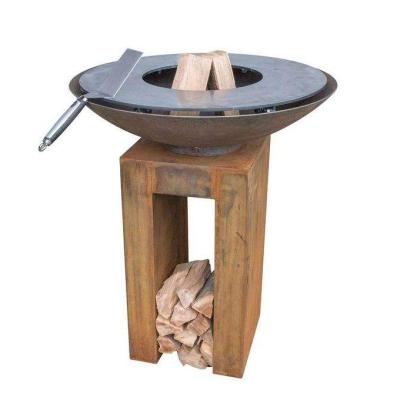 中国 現代調理の木炭バーベキューのグリルのCortenの鋼鉄屋外の火ボールBBQ 販売のため