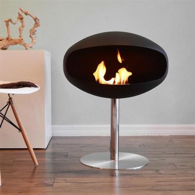 China Freestanding Indoor Heater Carbon Steel Smoke Free Ethanol Stove Fireplace for sale