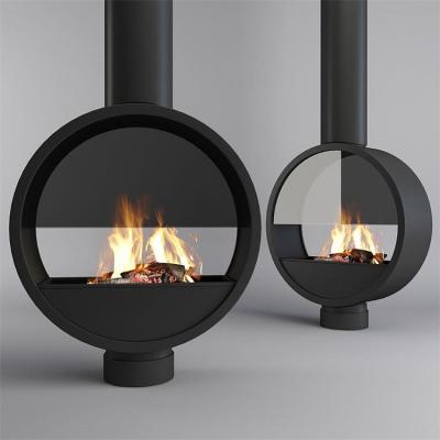 China Europe Indoor Decorative Wood Burning Stove Freestanding Steel Fireplace for sale