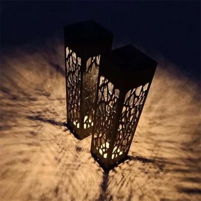 China Cajas de luz de acero del césped LED del jardín del estilo del polvo del negro al aire libre moderno de la capa en venta