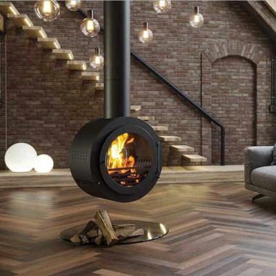 China fogão de queimadura interno de 700mm Heater Suspended Hanging Fireplaces Wood à venda