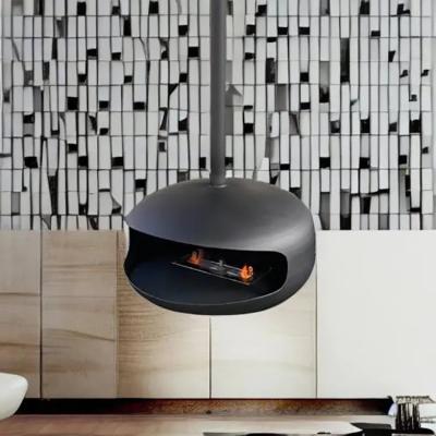 Chine Customized Indoor Roof Mounted Cocoon Ethanol Burning Hanging Bioethanol Fireplace à vendre