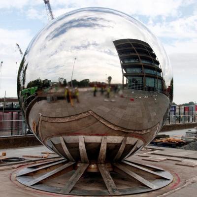 China OEM Outside Large Contemporary Ball Shape Metal Ball Garden Art Sculpture for sale