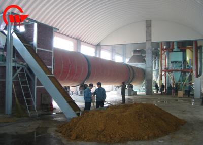 China Carbon Steel Single Drum Dryer , PLC Control Pig Hair Compact Rotary Dryer for sale
