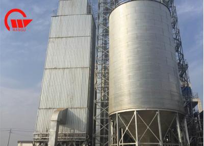 China 20t - 1000t Steel Grain Silo 11m Diameter With Galvanized Sheet 95㎡ Base Area for sale