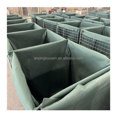 China Galvanized Defensive Barrier Welded Gabion Lined for Flood Control Retaining Wall Fence for sale