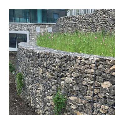 China Green Galvanized Welded Gabions for Garden Special Green Landscape Design for sale